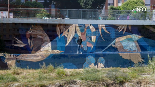 19-05-2026 Mural de Gonzalo Martín, Taquen, al riu Sec